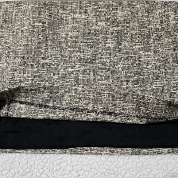 ✨️4/$20. Anne Taylor LOFT Nwot Petite A Line Skirt Lined Tweed Beige Black Women - Picture 9 of 13